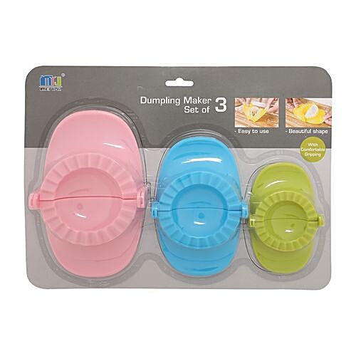 MEI YI JIA Dumpling/Momo Maker - Multicolour, BB1103, 3 pcs  