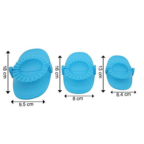 MEI YI JIA Dumpling/Momo Maker - Blue, BB1103, 3 pcs  Strong & Durable