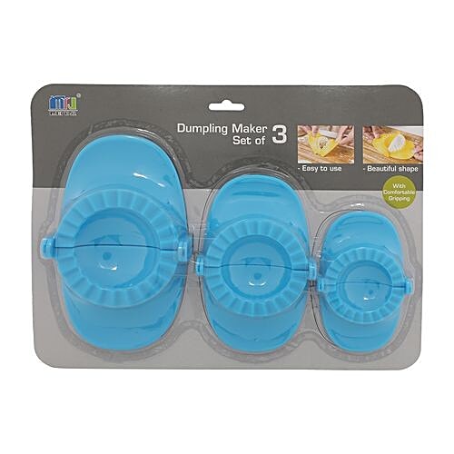 MEI YI JIA Dumpling/Momo Maker - Blue, BB1103, 3 pcs  Strong & Durable