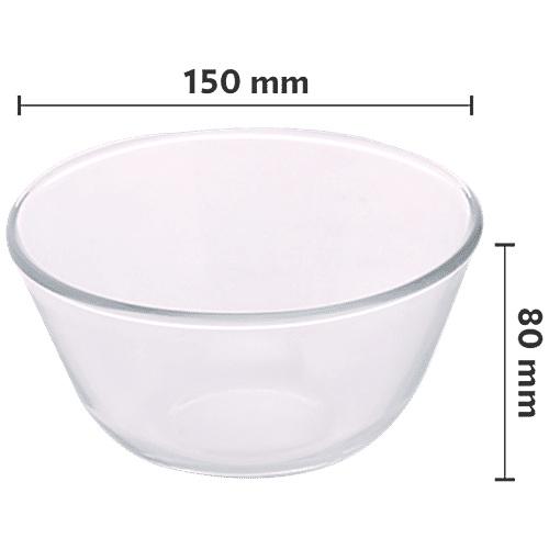 Buy Borosil Borosilicate Select Glass Mixing Bowl Oven & Microwave Safe Online at Best Price