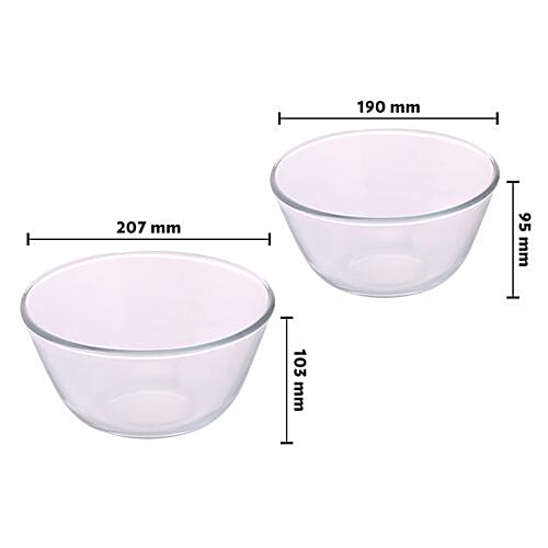 Buy Borosil Borosil Borosilicate Select Glass Mixing Bowl Oven & Microwave Safe Online at Best