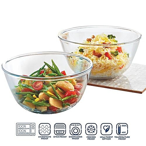 Buy Borosil Borosil Borosilicate Select Glass Mixing Bowl Oven