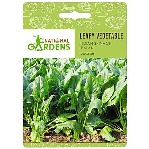 National Gardens Indian Spinach Seeds, 1000 Seeds  