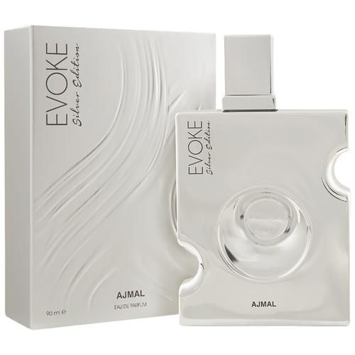 Ajmal Evoke Silver Edition Him EDP Woody Perfume For Men, 90 ml  