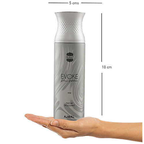 Ajmal Evoke Silver Edition Perfume Deodorant For Men, 200 ml  