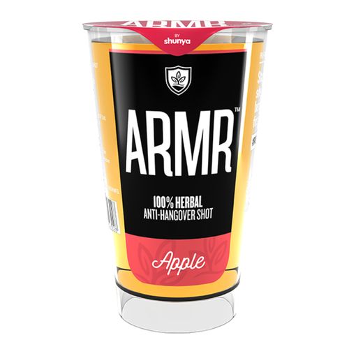 ARMR 100% Anti Hangover Drink - Apple, 60 ml Glass (Polycarb) 