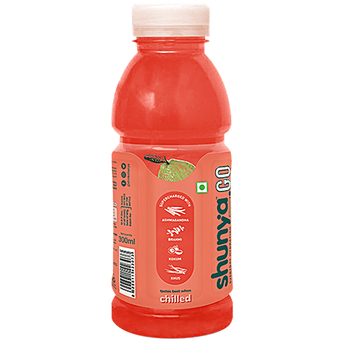Shunya Go Mixed Fruit Mania - Active Hydration Drink With Zero Sugar & No Preservatives, 300 ml Bottle Guilt Free