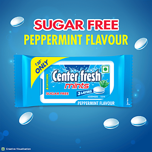 Buy Center Fresh Mints Peppermint Flavour, Sugar Free Online at Best
