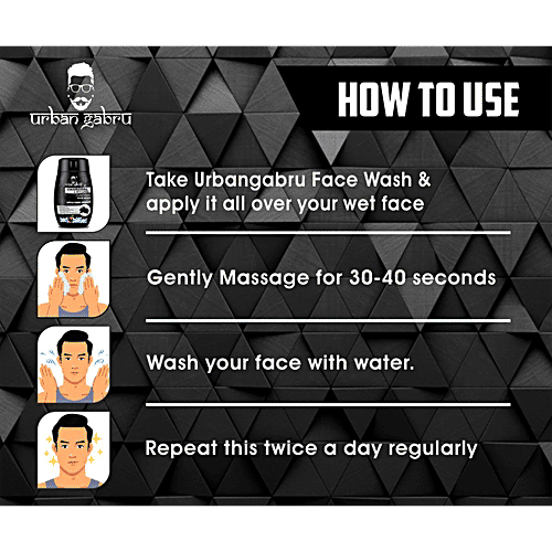 Buy urban gabru Charcoal Face Wash With Apple Cider Vinegar For Pimple