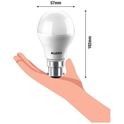 Agaro LED Bulb - 9 Watt, Cool Daylight, B22 Base, 1 pc  85% Energy Savings