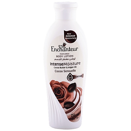 Enchanteur Cocoa Sensuelle Body Lotion with Cocoa Butter & Argan Oil, 250 ml  With Cocoa Butter & Argan Oil