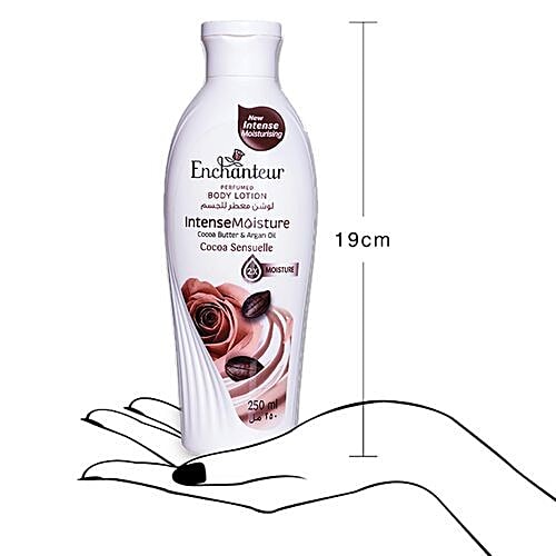 Enchanteur Cocoa Sensuelle Body Lotion with Cocoa Butter & Argan Oil, 250 ml  With Cocoa Butter & Argan Oil