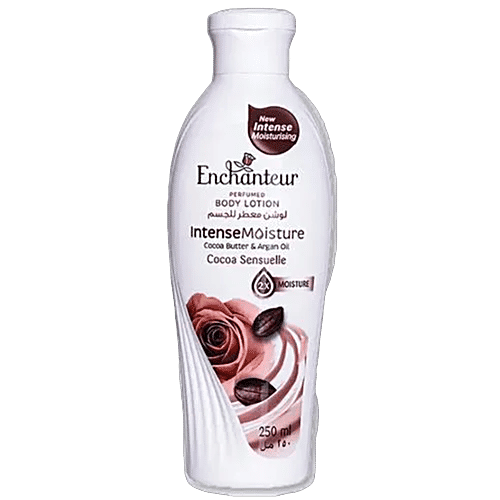 Enchanteur Cocoa Sensuelle Body Lotion with Cocoa Butter & Argan Oil, 250 ml  With Cocoa Butter & Argan Oil