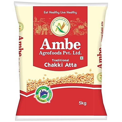 Ambe Agrofoods Chakki Atta, 5 kg  