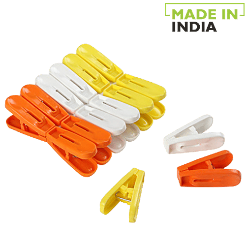 Mr. Boss Opal Pearl Plastic Clip/ Cloth clip, 12 pcs  