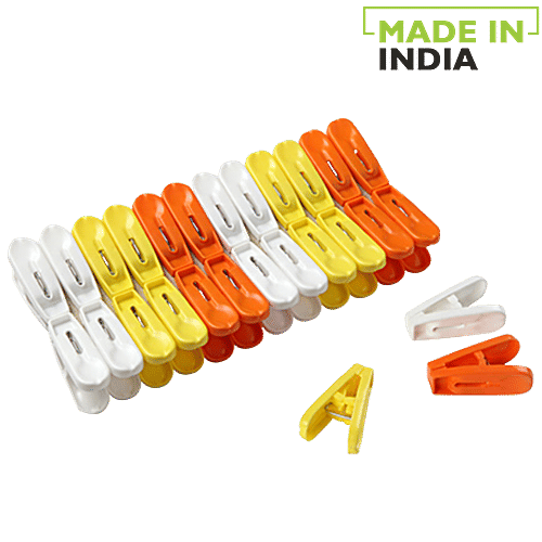 Mr. Boss Opal Plastic Clip / Cloth clip, 24 pcs  Premium Quality & Durable