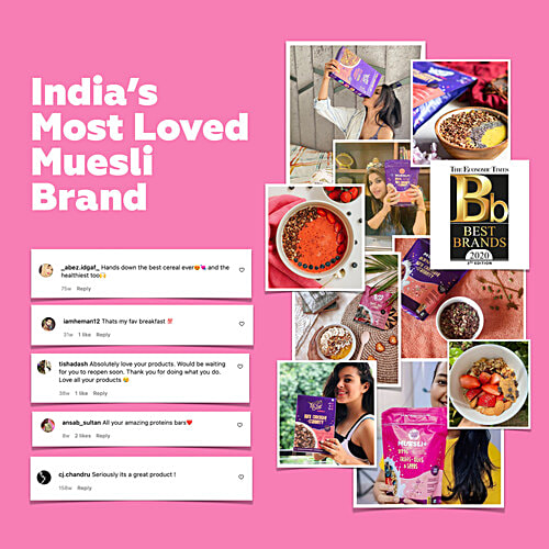 Yoga Bar Super Muesli, 400 g  No Added Sugar, Rich in Protein & Fibre, No Preservatives