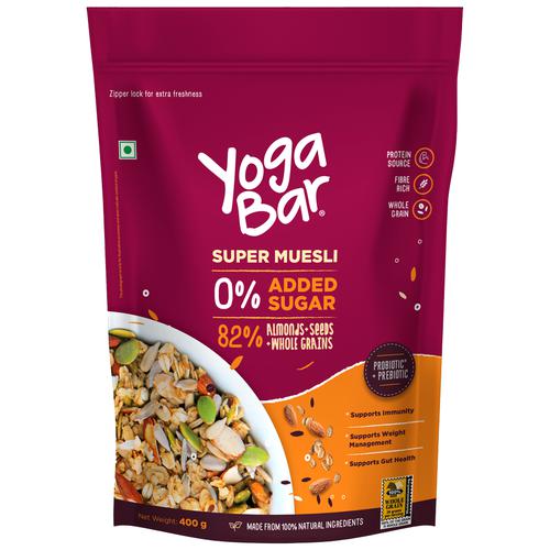 Buy Yoga Bar Super Muesli - No Added Sugar, Rich In Protein