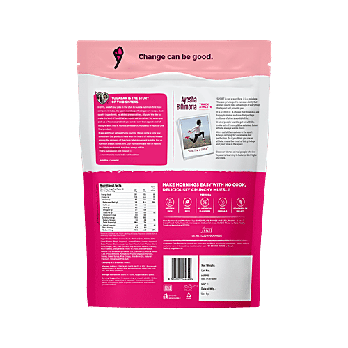 Yoga Bar Fruits, Nuts & Seeds Super Muesli, 400 g  Rich in Protein, 93% Whole Grains/Dry Fruits/Nuts & Seeds