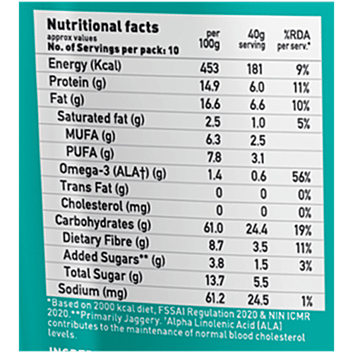 Yoga Bar Muesli - Almond & Quinoa Crunch, Healthy, Rich In Protein, Breakfast Cereal, 400 g  Protein Power