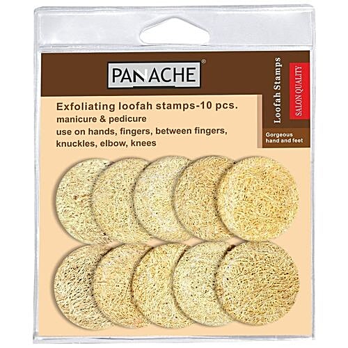 Panache Loofah Stamps - Colour May Vary, 10 pcs  