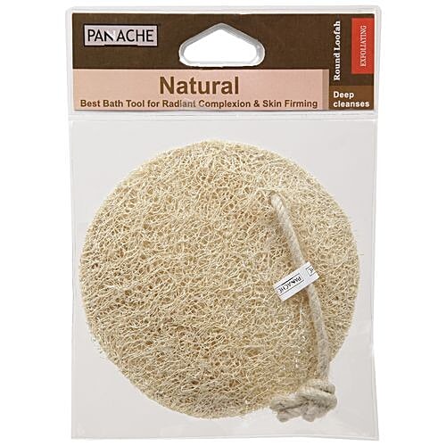 Panache Natural Round Loofah - Colour May Vary, 1 pc  