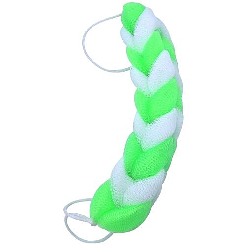 Panache Shower Sponge - Green & White, Colour May Vary, 1 pc  