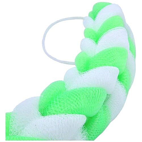 Panache Shower Sponge - Green & White, Colour May Vary, 1 pc  