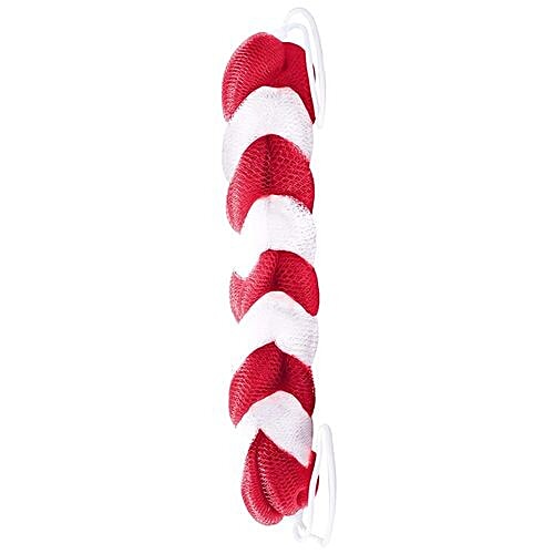 Panache Panache Shower Sponge - Red & White, Colour May Vary, 1 pc  