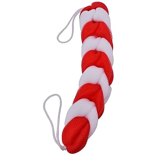 Panache Panache Shower Sponge - Red & White, Colour May Vary, 1 pc  