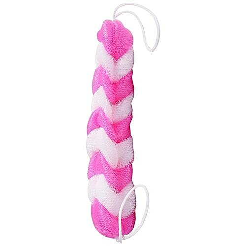 Panache Shower Sponge - Pink & White, Colour May Vary, 1 pc  
