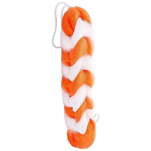 Panache Shower Sponge - Orange & White, Colour May Vary, 1 pc  