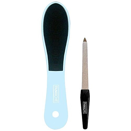 Panache Foot Emery Paddle & Nail File - Long, Color May Vary, 2 pcs  