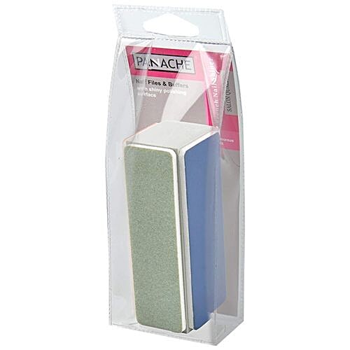 Panache French Nail Shiner & Oval Pumice Stone - Color May Vary, 2 pcs  