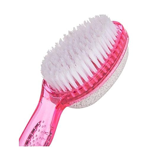 Panache 2-In-1 Pumice Brush - Glassy Pink, 1 pc  