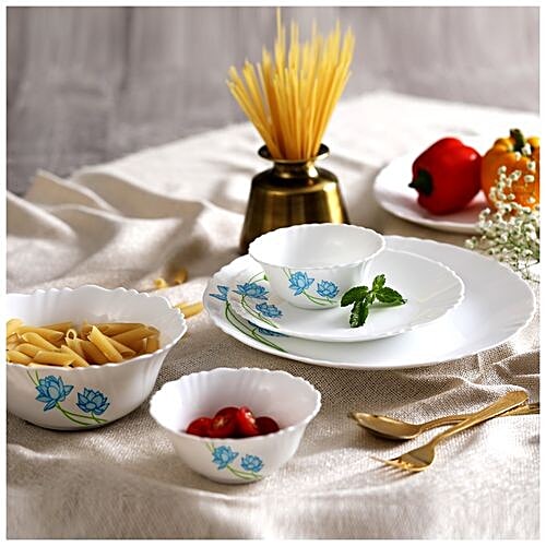 Cello Opalware Dinner Set - Neelkamal, 13 pcs  