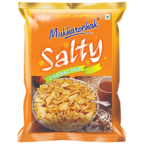 Mukharochak Chanachur Namkeen - Salty, 400 g Pouch Zero Cholesterol, No Preservatives Added