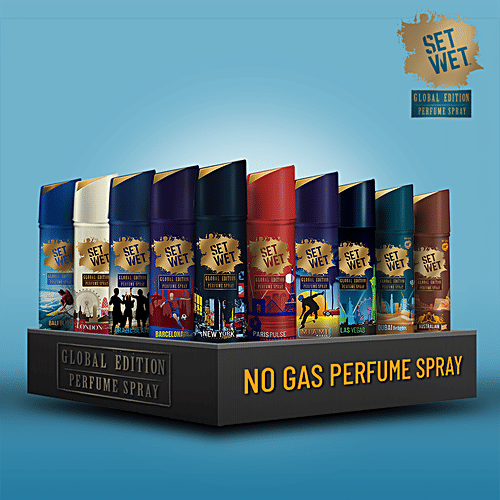 Set Wet Global Edition, Bali Bliss & Las Vegas Live, 120 ml (Pack of 2) 
