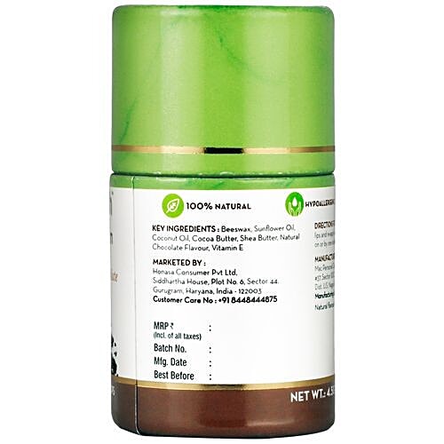 Mamaearth Natural Lip Balm With Cocoa Butter & Chocolate For Women & Men, 4.5 g  
