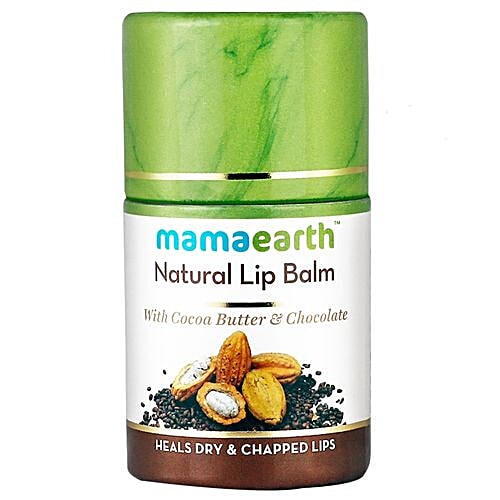 Mamaearth Natural Lip Balm With Cocoa Butter & Chocolate For Women & Men, 4.5 g  