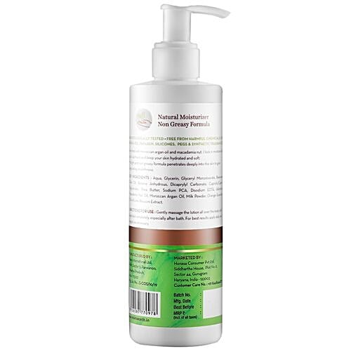 Mamaearth Healing Natural Body Lotion With Argan Oil & Macadamia Nut For Women & Men, 250 ml  