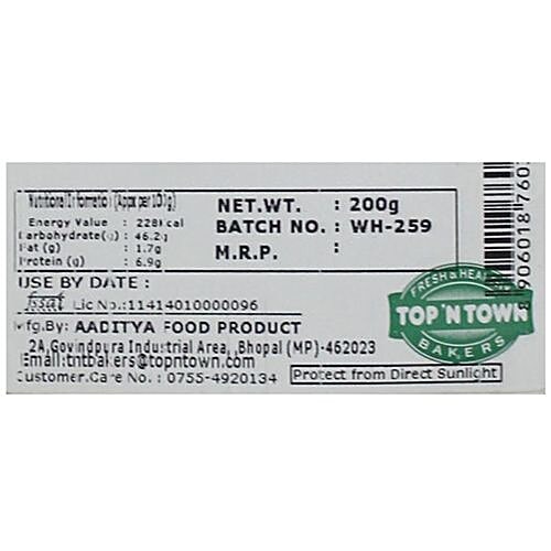 Buy Top 'N Town Bakers Pizza Base Whole Wheat Online at Best Price of