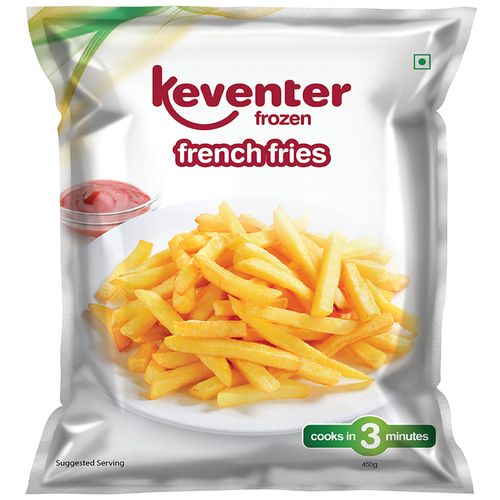 Keventer French Fries, 450 g  Zero Cholesterol & Zero Trans Fat