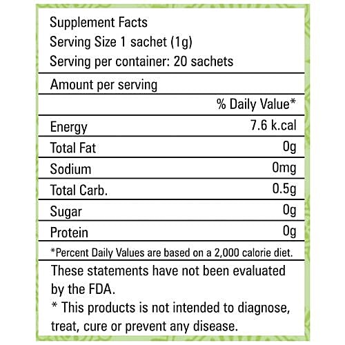 Zindagi Instant Green Coffee With Lemon Extracts & Stevia, 20 Sachets Fortified with Antioxidant GCA