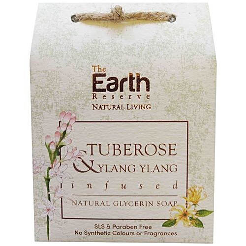 The Earth Reserve Tuberose & Ylang Ylang Infused Natural Glycerin Soap, 100 g  