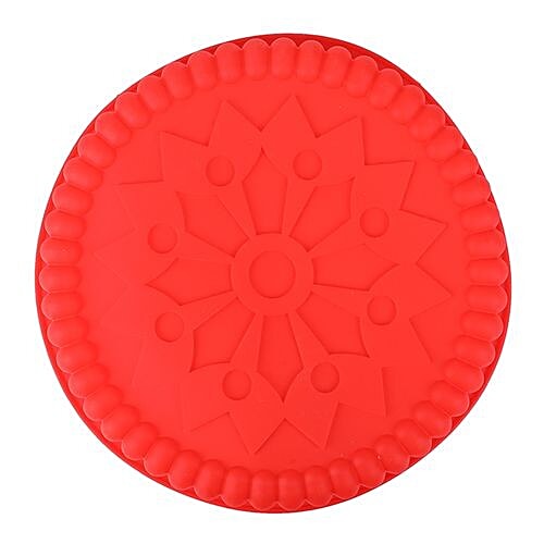 DP Silicone Cake Baking Mould, Flower Shaped - Red, BB 157, 1 pc  