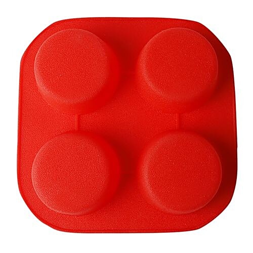 Cook4U Silicon Chocolate/Ice Mould - Circular, Assorted colors, 1 pc  Oven Safe & Freezer Safe