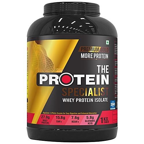 The Protein Specialist Whey Protein Isolate - Milk Chocolate, 1 kg No Added Sugar