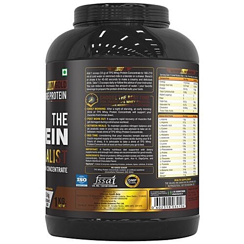 The Protein Specialist Whey Protein Concentrate - Chocolate, 2 kg  