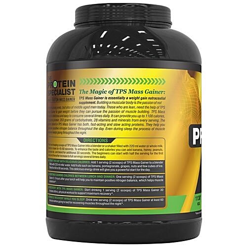 The Protein Specialist Whey Protein Mass Gainer - Chocolate, 2 kg  